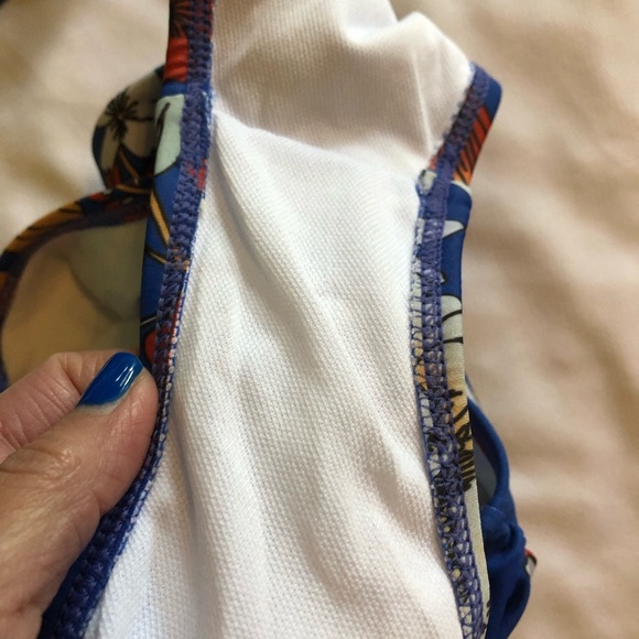 High waist swim bottoms with crop swim top, Women’s size small. NWOT - Picture 2 of 2